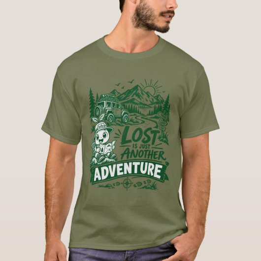 迷子はただの冒険 Outdoor Tシャツ (正面)