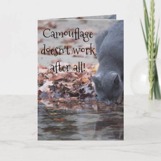 迷彩は全く効かない カード (正面)