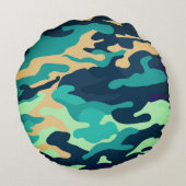 迷彩クッション ラウンドクッション (裏面)