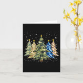 迷彩クリスマスツリー迷彩柄クリスマスツリーファミリーM カード (黄色い花)