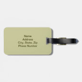 迷彩シルエットイースターバニーラゲージタグ ラゲッジタグ (裏面横)