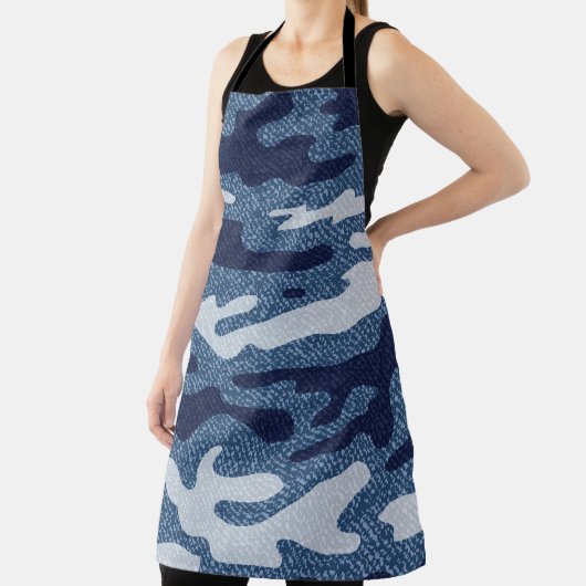 迷彩ジーンズの背景ヴィンテージシジミ エプロン (インサイチュ)