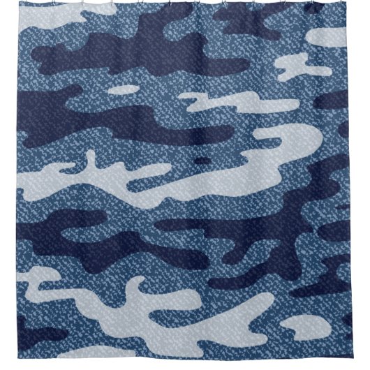 迷彩ジーンズの背景ヴィンテージシジミ シャワーカーテン (正面)