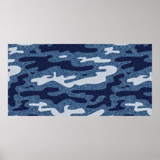 迷彩ジーンズの背景ヴィンテージシジミ ポスター (正面)