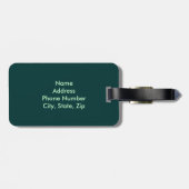 迷彩スカル及びクロスボーンズ荷物タグ ラゲッジタグ (裏面横)