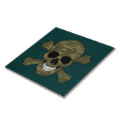 迷彩スカル及びクロスボーンタイル タイル (側面)