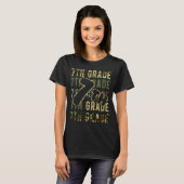 迷彩チーム 7年生 スクワッド バックトゥスクール 先生 Tシャツ (正面フル)