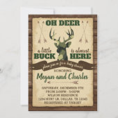 迷彩ディアベビーシャワー招待状招待状 招待状 (正面)
