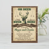 迷彩ディアベビーシャワー招待状招待状 招待状 (スタンド正面)
