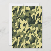 迷彩ディアベビーシャワー招待状招待状 招待状 (裏面)