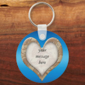 迷彩ハート キーホルダー (正面)