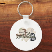 迷彩ハート キーホルダー (正面)