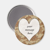 迷彩ハート マグネット (正面/裏面)