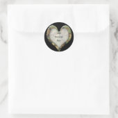 迷彩ハート ラウンドシール (バッグ)