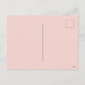 迷彩バラ金ゴールド赤面ピンク迷彩柄パターン シーズンポストカード (裏面)