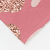 迷彩バラ金ゴールド赤面ピンク迷彩柄陸軍パターン フリースブランケット (角)