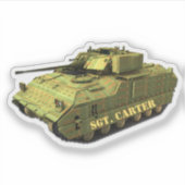 迷彩パーソナライズされた槽 シール (正面)