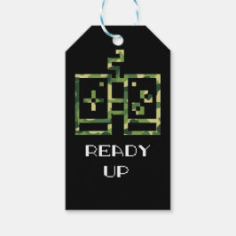 迷彩ビデオゲームコントローラ準備ゲーマー ギフトタグ