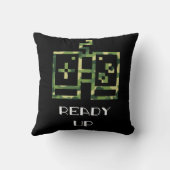 迷彩ビデオゲームコントローラ準備ゲーマー クッション (裏面)