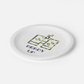 迷彩ビデオゲームコントローラ準備ゲーマー ペーパープレート (アングル)