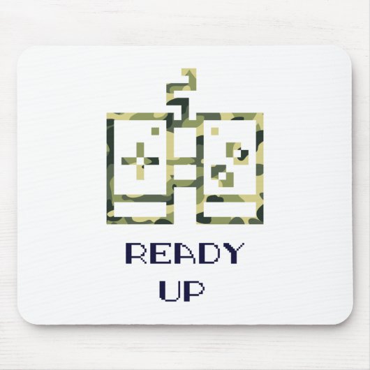 迷彩ビデオゲームコントローラ準備ゲーマー マウスパッド (正面)