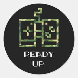 迷彩ビデオゲームコントローラ準備ゲーマー ラウンドシール