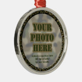 迷彩フレームオーナメント メタルオーナメント (右)