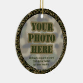 迷彩フレームオーナメント（両面） セラミックオーナメント (右)