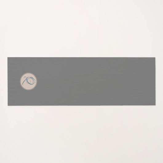 迷彩モダンティール(緑がかった色)リバーシブルヨガマット ヨガマット (裏面(横))