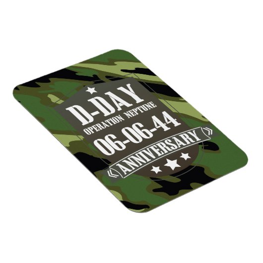 迷彩付きD日記念バッジ マグネット (右側)