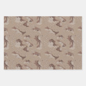 迷彩包装紙、砂漠迷彩 ラッピングペーパーシート (正面2)