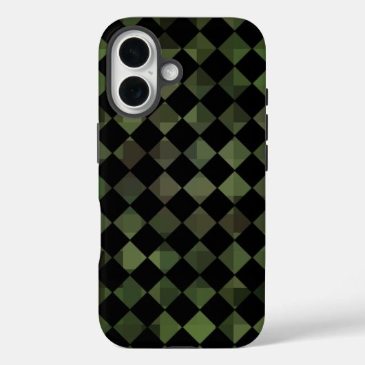 迷彩市松模様に模様 Case-Mate iPhoneケース (裏面)