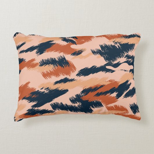 迷彩抽象芸術:ヴィンテージシームレス壁紙。 アクセントクッション (正面)