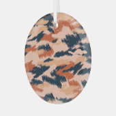 迷彩抽象芸術:ヴィンテージシームレス壁紙。 ガラスオーナメント (正面左)