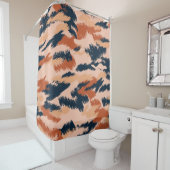 迷彩抽象芸術:ヴィンテージシームレス壁紙。 シャワーカーテン (インサイチュ)