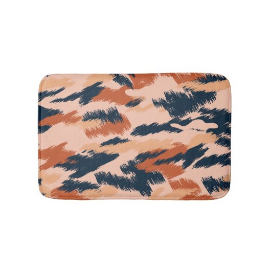 迷彩抽象芸術:ヴィンテージシームレス壁紙。 バスマット (正面)