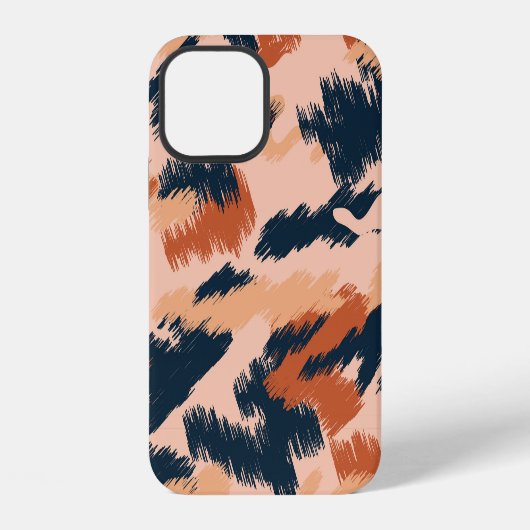 迷彩抽象芸術:ヴィンテージシームレス壁紙。 iPhoneケース (裏面)