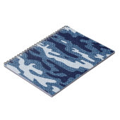 迷彩斑点デニムジーンズ模様 ノートブック (左側)