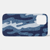 迷彩斑点デニムジーンズ模様 Case-Mate iPhoneケース (裏面 (横))