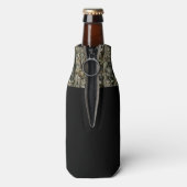 迷彩柄おもしろいベース魚釣り引用文アングラーフィッシュ ボトルクーラー (ボトル裏面)