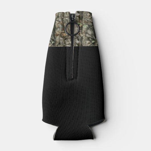 迷彩柄おもしろいベース魚釣り引用文アングラーフィッシュ ボトルクーラー (裏面)