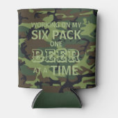 迷彩柄が一度に6パック1本のビールを作る 缶クーラー (正面)