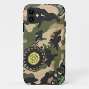 迷彩柄とトラクター iPhone 11 ケース