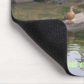 迷彩柄のおもしろいな猫の狩り マウスパッド (コーナー)