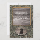 迷彩柄のウェディングシャワーの招待状 招待状 (裏面)