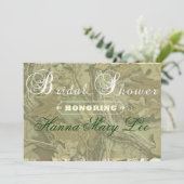 迷彩柄のエレガントなブライダルシャワーの招待状 招待状 (スタンド正面)