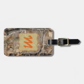 迷彩柄のカムフラージュの狩りの実質の木の狩りの荷物のラベル ラゲッジタグ (正面横)