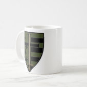 迷彩柄のコーヒー・マグ コーヒーマグカップ (正面左)