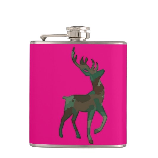 迷彩柄のシカ フラスク (正面)