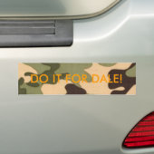 迷彩柄のジャングルEVK-6165-48は、谷のためのそれをします! バンパーステッカー (車上)